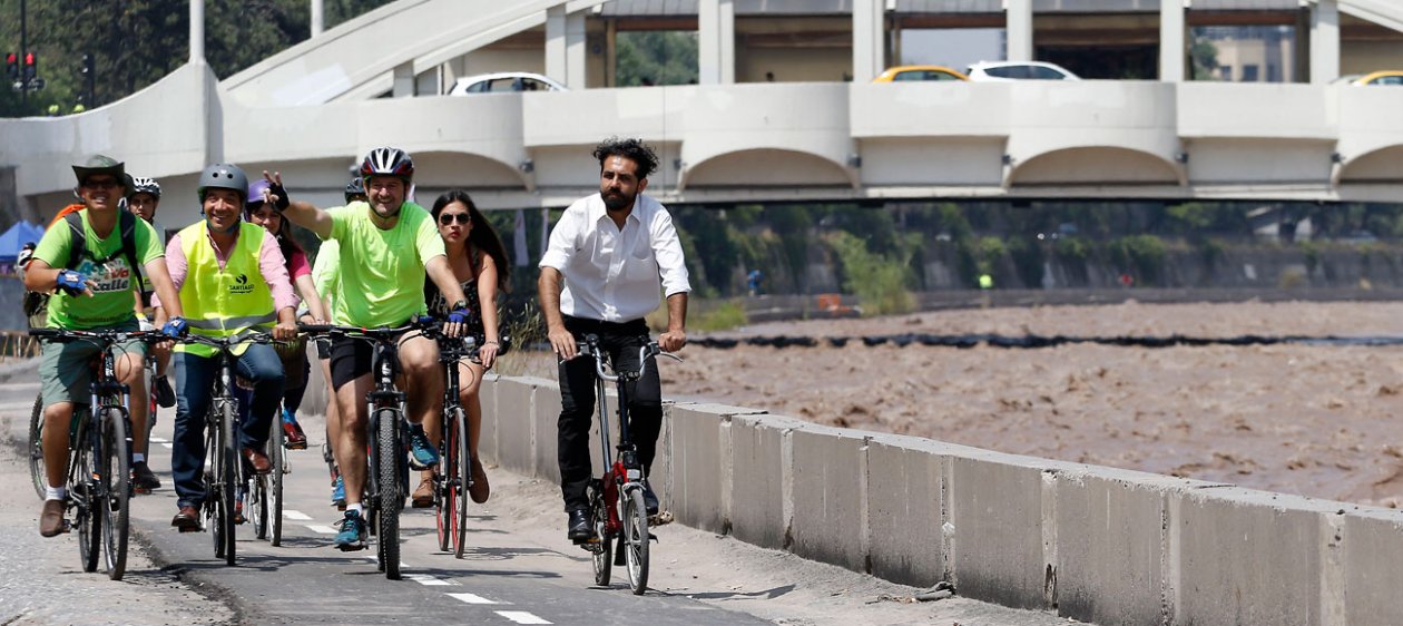 ¡Atención clicistas! Inauguran primer tramo del Mapocho Pedaleable