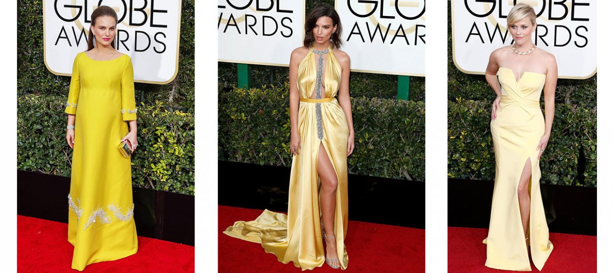 Amarillo, la tendencia de moda que nos dejaron los Golden Globes 2017