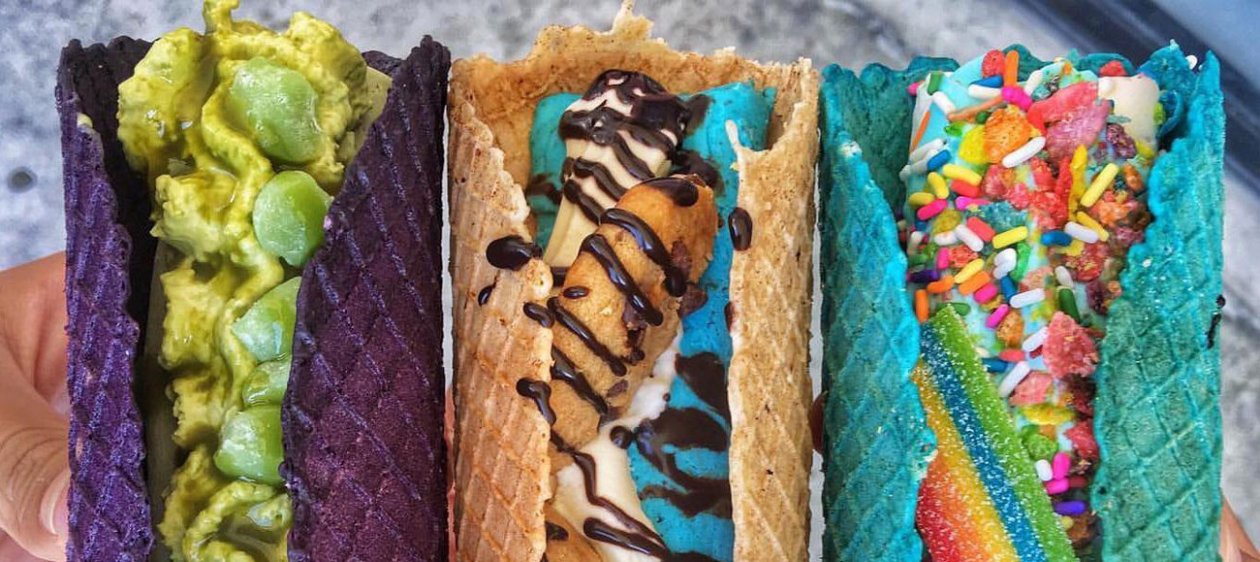 Tacos helados, la nueva creación gourmet que obsesiona a los Instagramers