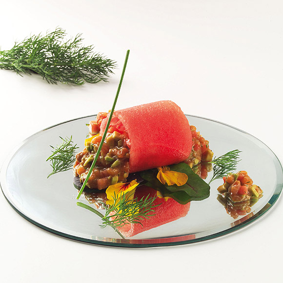 Tartar de sandía Tartar de sandía