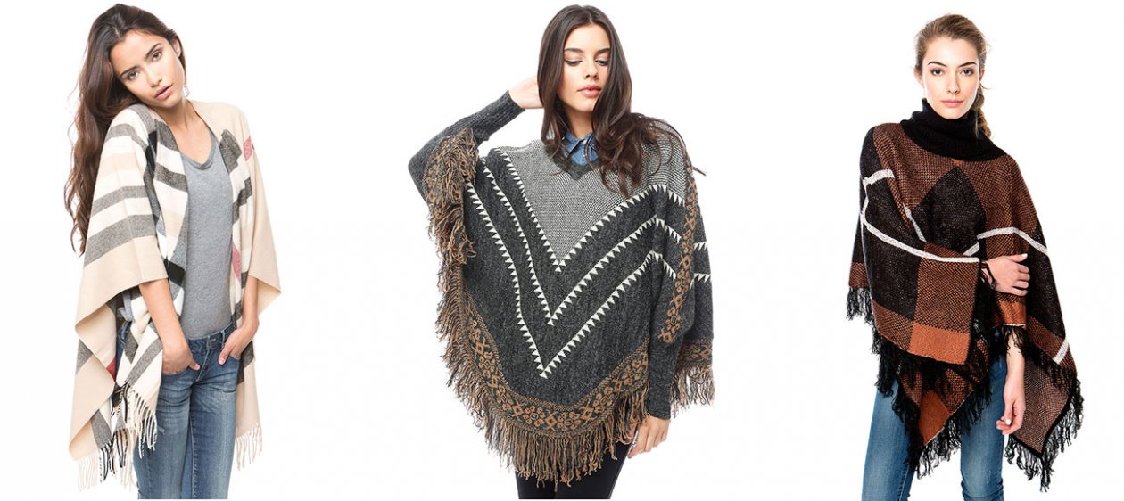 El 'poncho', una prenda versátil y cómoda para este invierno