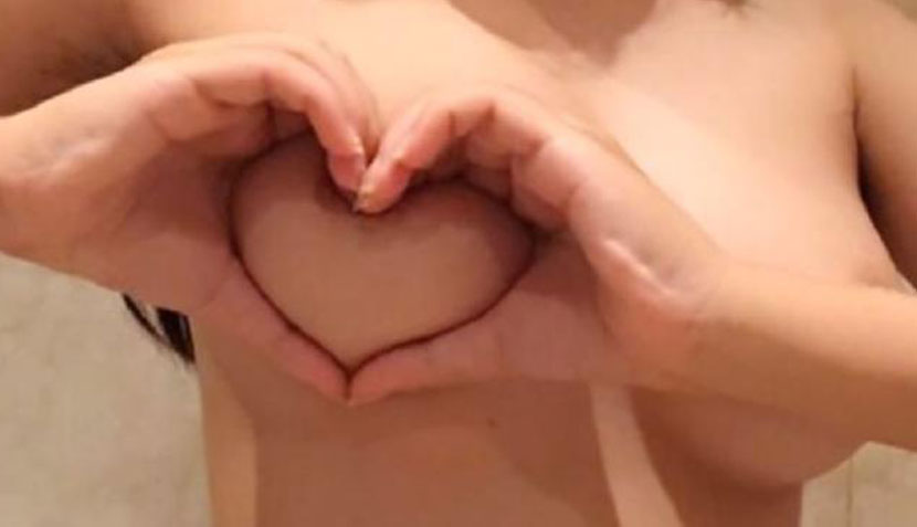 Heart shaped boob challenger