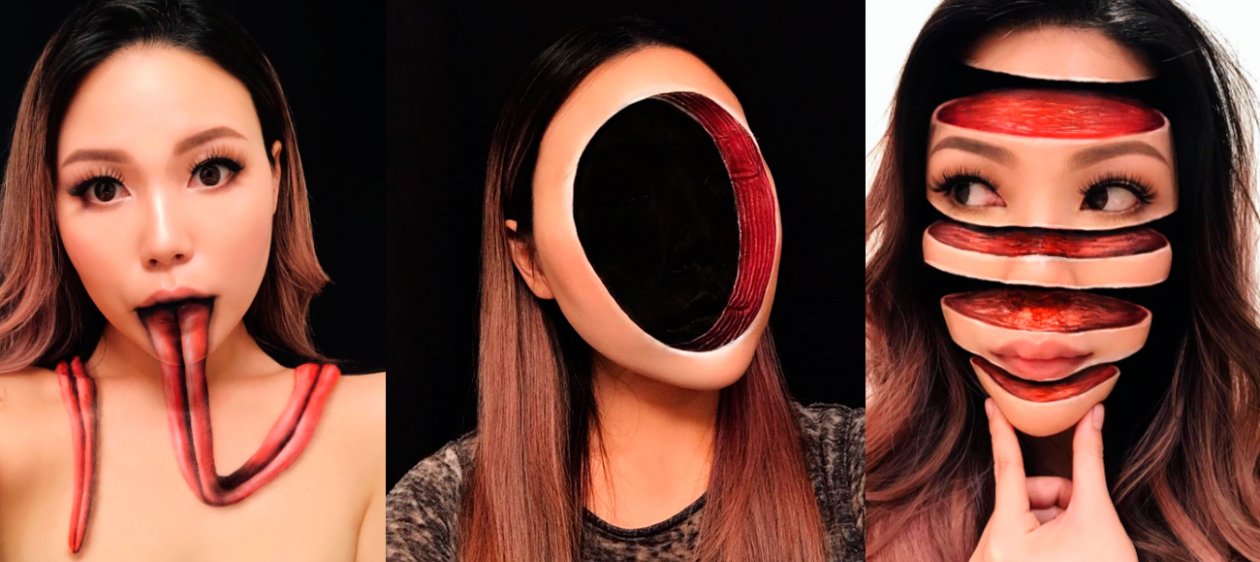 Mimi Choi, la maquilladora que convierte su rostro en ilusiones ópticas