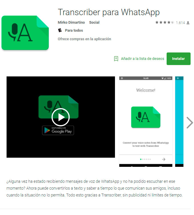 Transcriber para Whatsapp