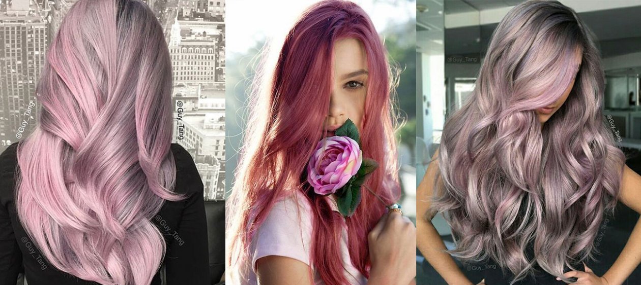 Rosa metálico, la tendencia de pelo 2018 solo para osadas