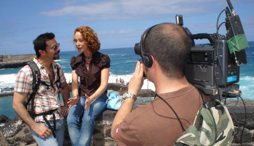 Felipe Camiroaga y Paola Bontempi