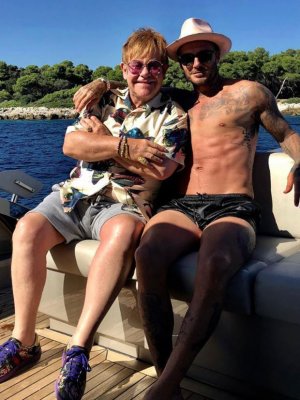 ¡Reunión de caballeros! David Beckham y Elton John celebran 25 años de amistad