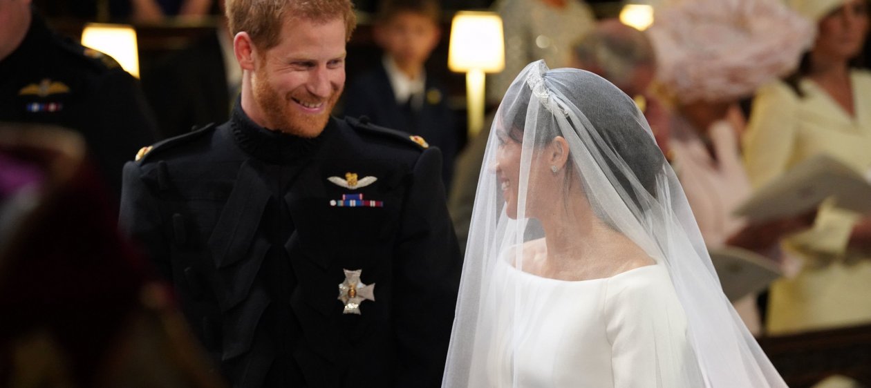 Este fue el primer vestido de novia que usó Meghan Markle