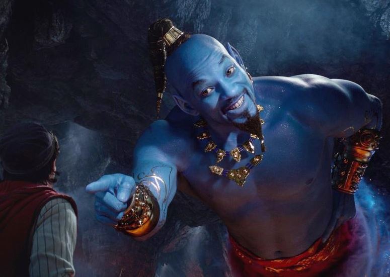 Will Smith como genio azul 