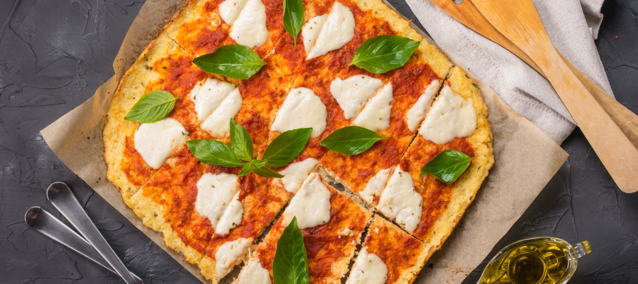 2 Recetas de pizzas healthy con base de coliflor