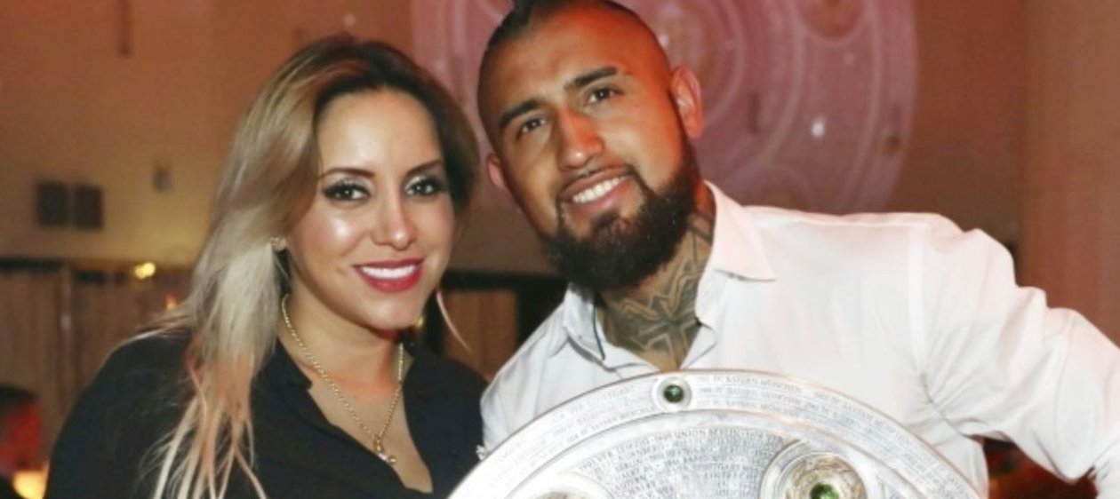 Arturo Vidal y Marité Matus se reencontraron en el cumpleaños de su hijo