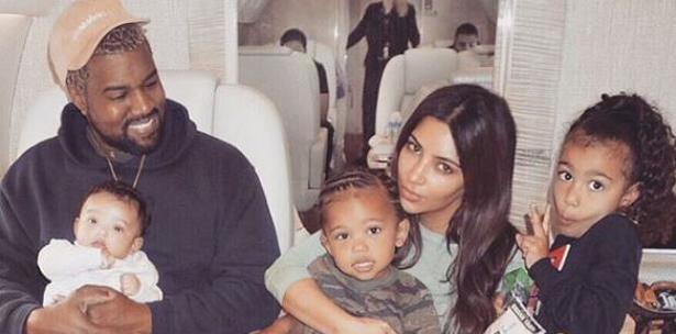 Kim, Kanye e hijos