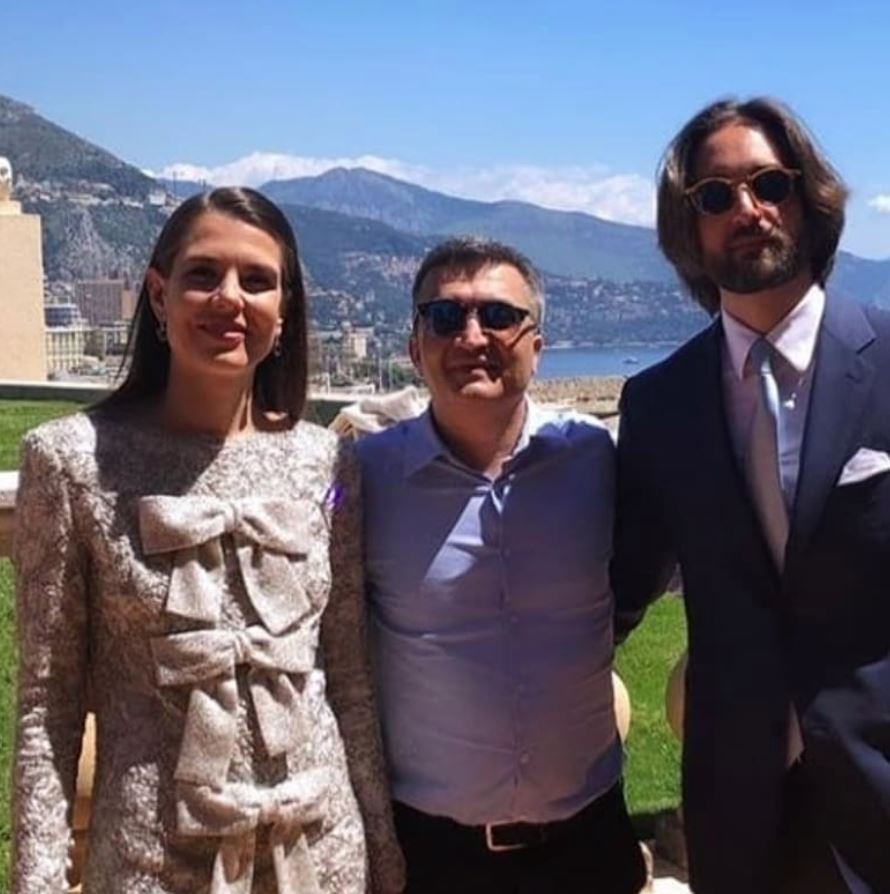 Carlota Casiraghi, Thomas Langmann y Dimitri Rassam