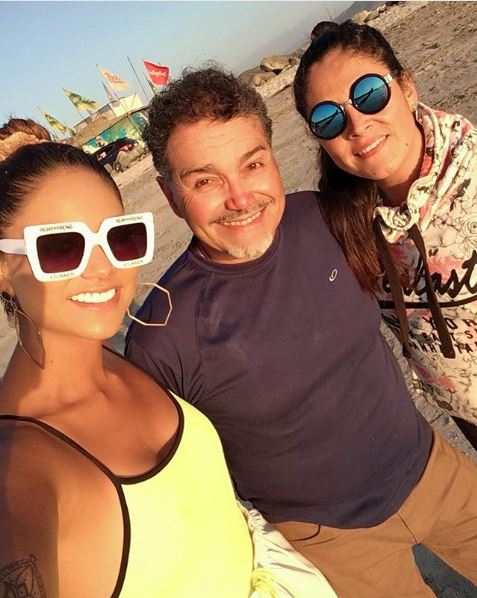 Camila Recabarren y su papá