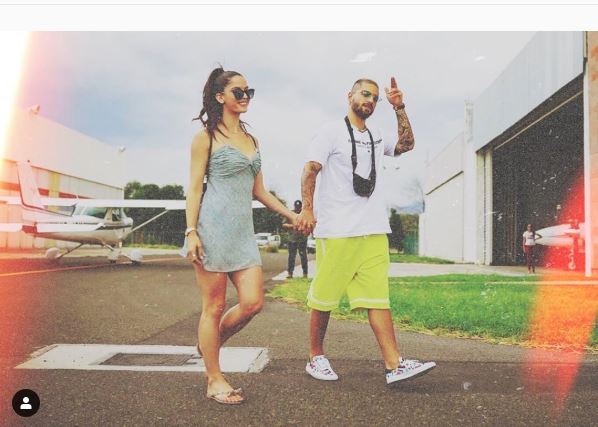 Maluma y su novia Maluma y su novia