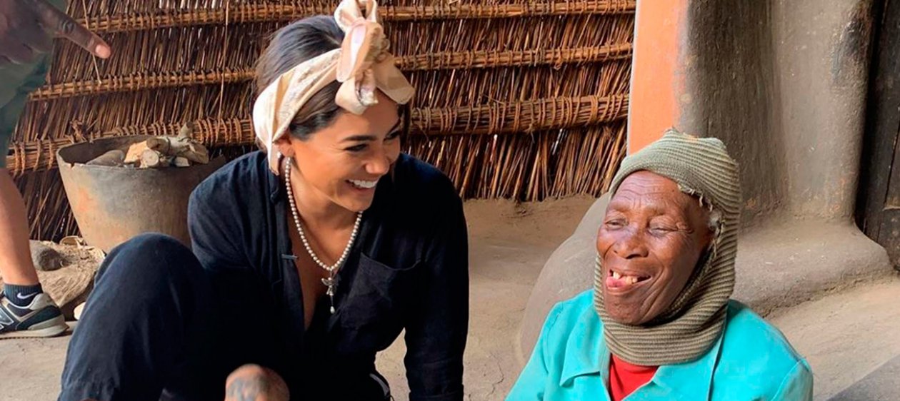 Camila Recabarren cumplió con la gente de África