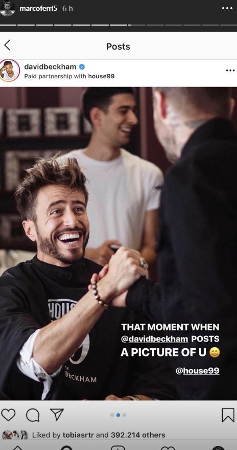 Marco Ferri y David Beckham Marco Ferri y David Beckham