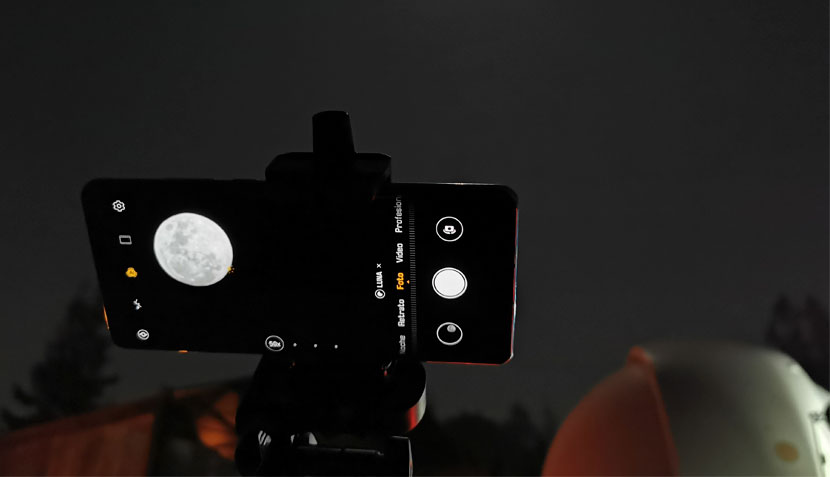 Foto de la luna tomada con Huawei p30 pro
