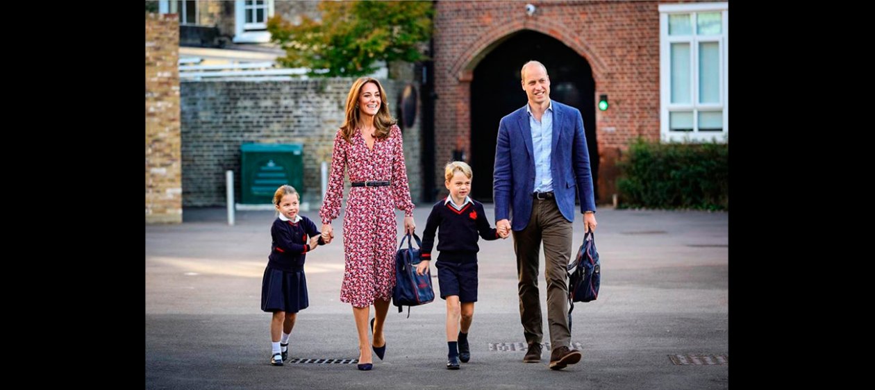 La princesa Charlotte asistió a su primer día de clases