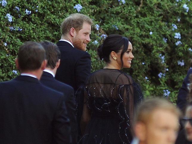 Meghan y Harry en la boda