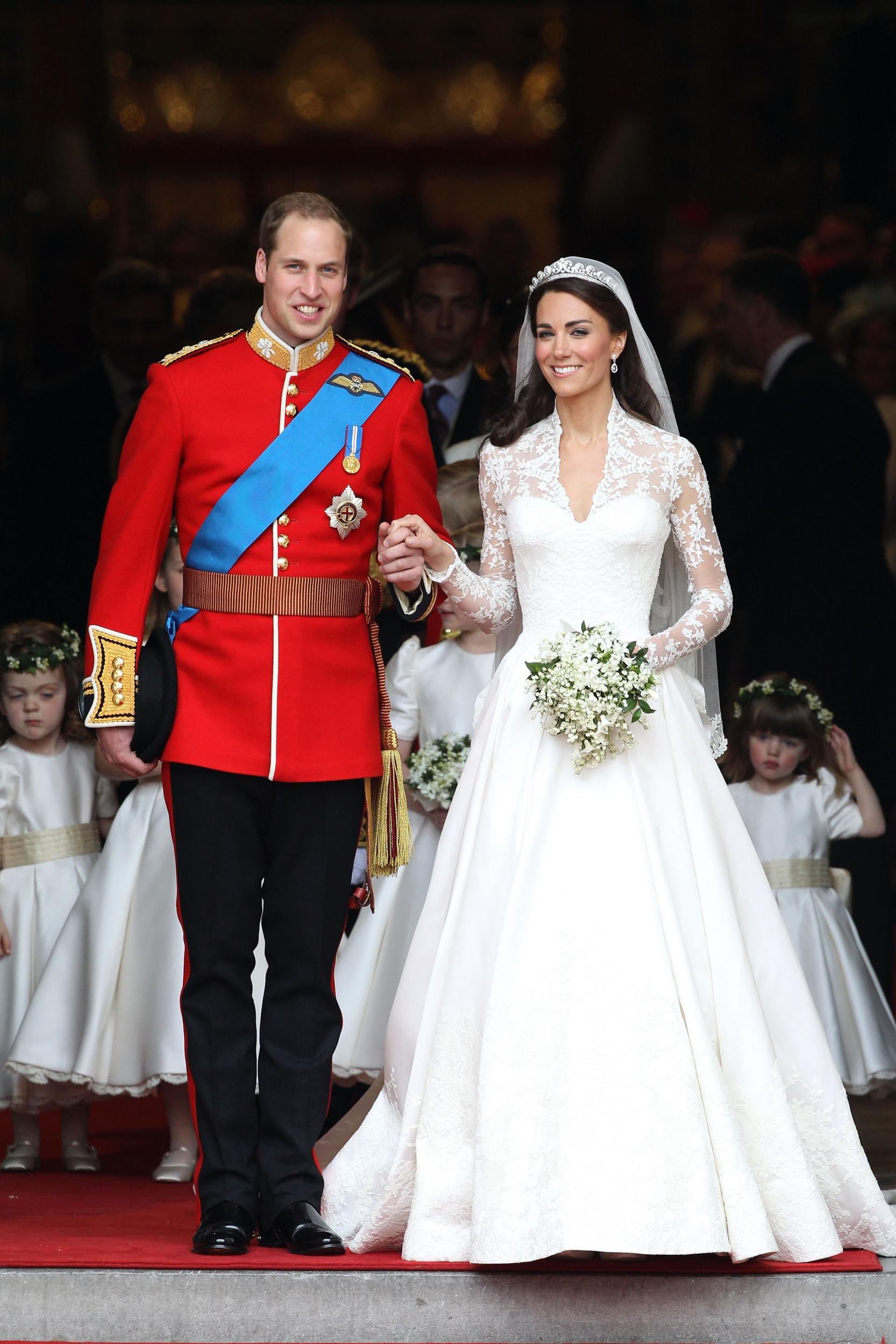 Kate y William en su boda