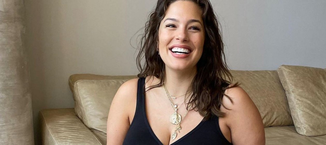 Ashley Graham sorprende entrenando con 8 meses de embarazo