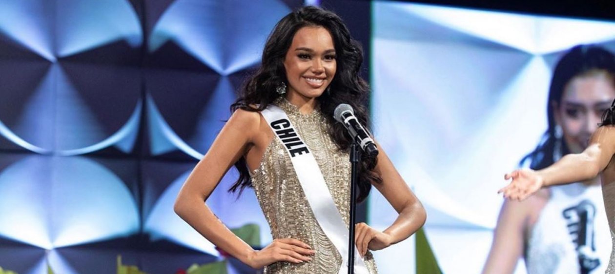 El vestido le jugó una mala pasada a la candidata de Chile en Miss Universo