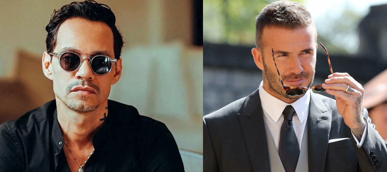 David Beckham y Marc Anthony ahora son compadres