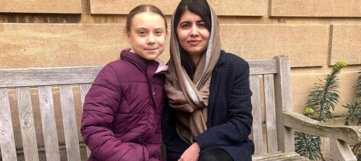 Así fue el encuentro de Greta Thunberg y Malala Yousafzai