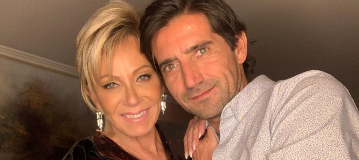 Pareja de Raquel Argandoña apareció por primera vez en televisión