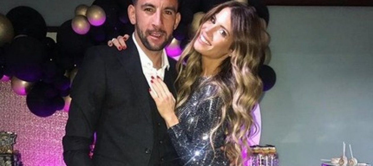 Gala Caldirola sorprendió a Mauricio Isla con tierna sorpresa cumpleañera