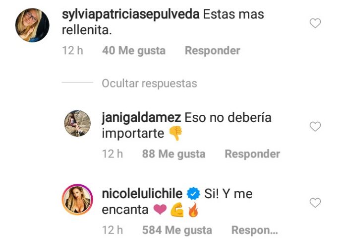 Comentario a Nicole Moreno