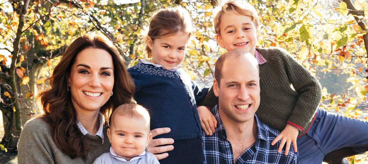 William y Kate revelaron su postal familiar navideña y evidenciaron lo grandes que están sus hijos