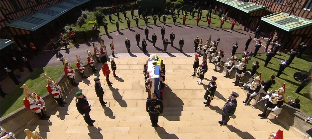 Se realizó el funeral del príncipe Felipe bajo estrictas medidas de seguridad sanitaria