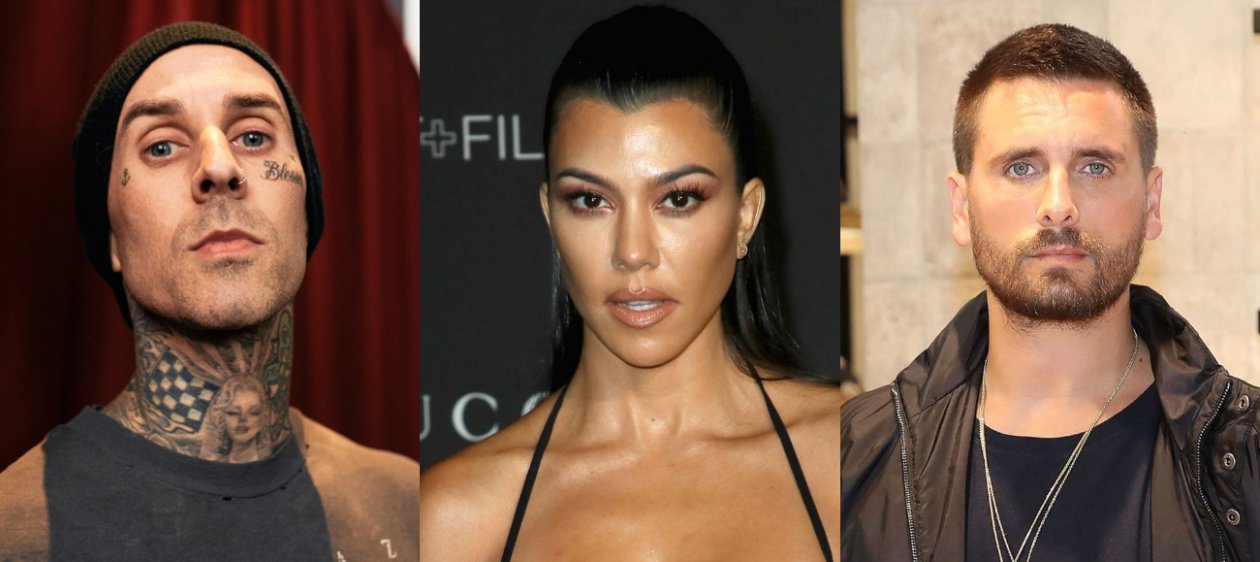 Así respondieron Kourtney Kardashian y Travis Barker a los mensajes de Scott Disick y Younes Bendjima