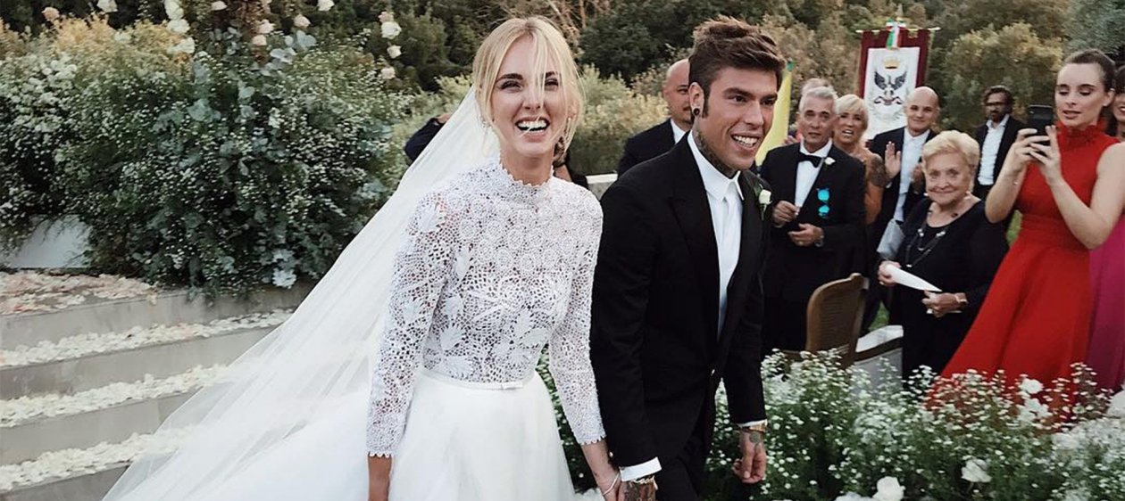 Chiara Ferragni y su esposo tuvieron emotiva y excéntrica celebración de aniversario de boda