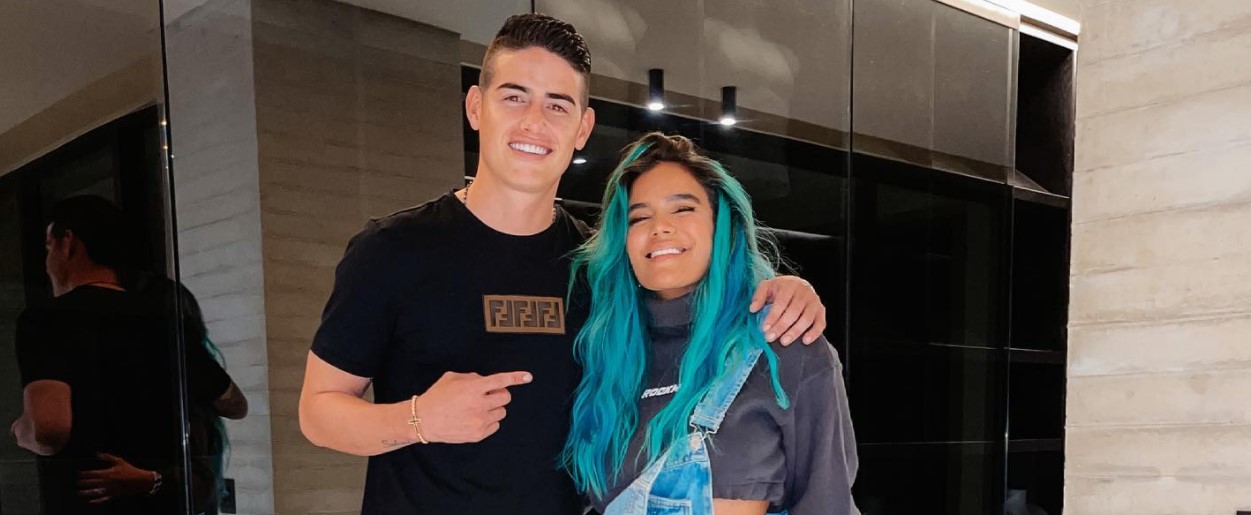 James Rodríguez se refirió al rumor de un romance con Karol G