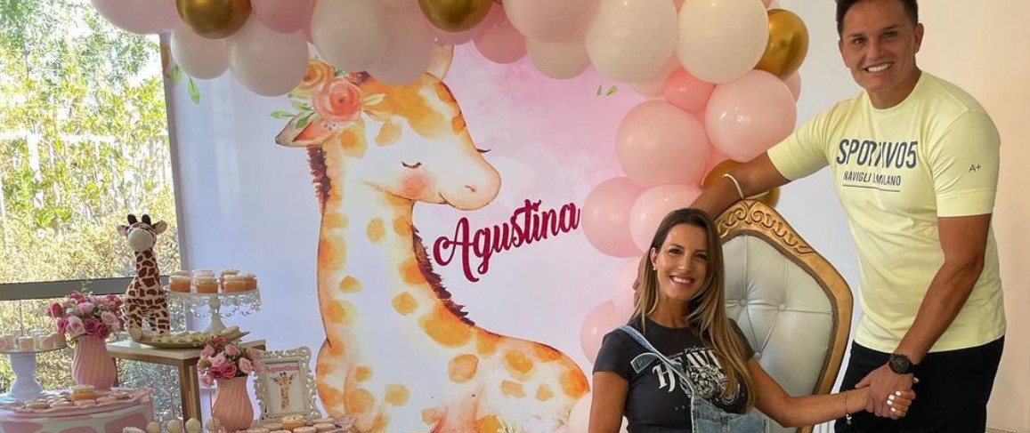 La primera foto de Agustina, la hija de Lucila Vit y Rafa Olarra
