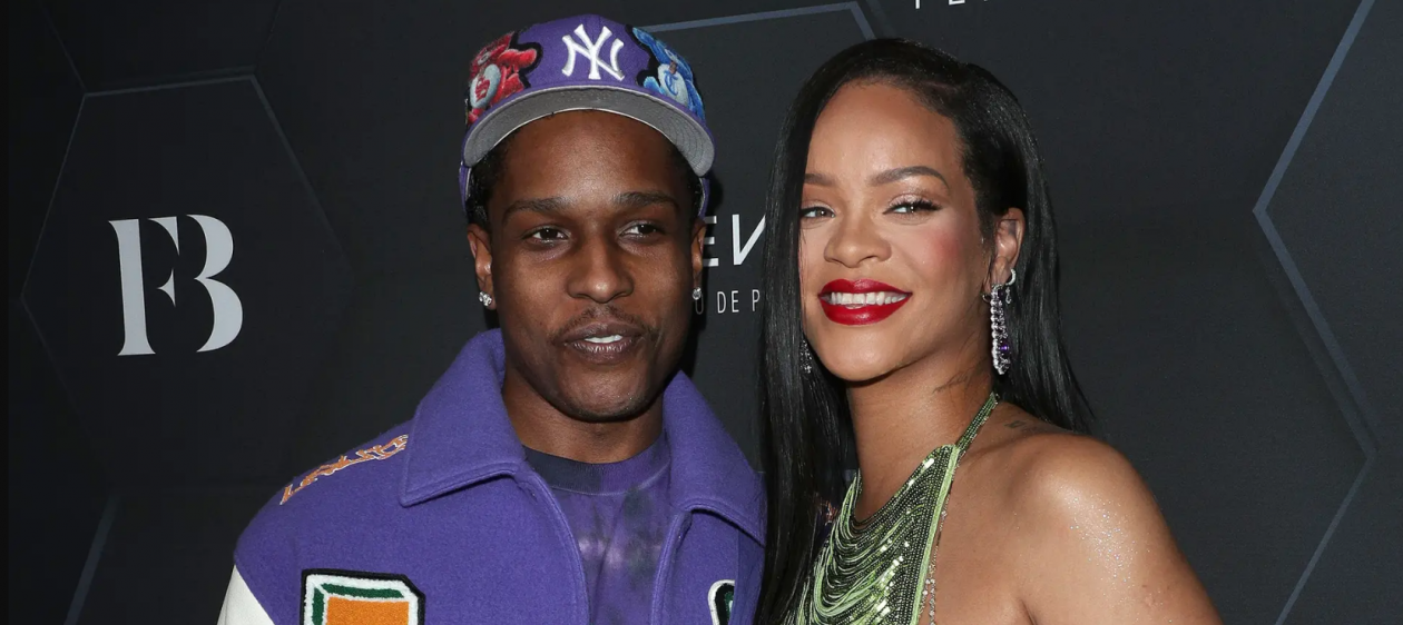 Captan a Rihanna y A$AP Rocky de camino a una cena de Baby Shower