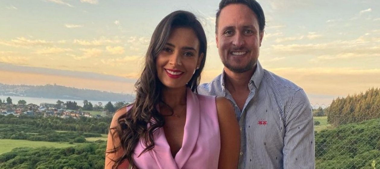 Dominique Gallego y Rodrigo Wainraihgt se lucen con elegante vestuario en fiesta