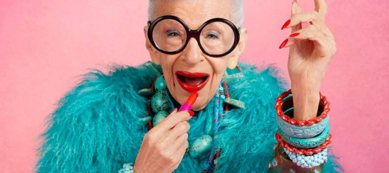 ¡A los 101 años! Iris Apfel lanza su primera línea de maquillaje