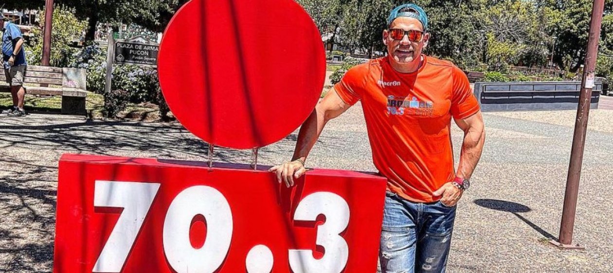 El agradecimiento de Cristián De La Fuente a Angélica Castro al terminar el Ironman de Pucón