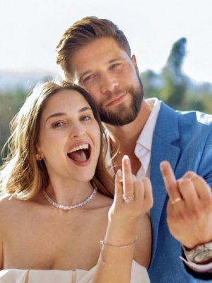 Comparten los primeros registros del matrimonio de Belén Soto y Branko Bacovich