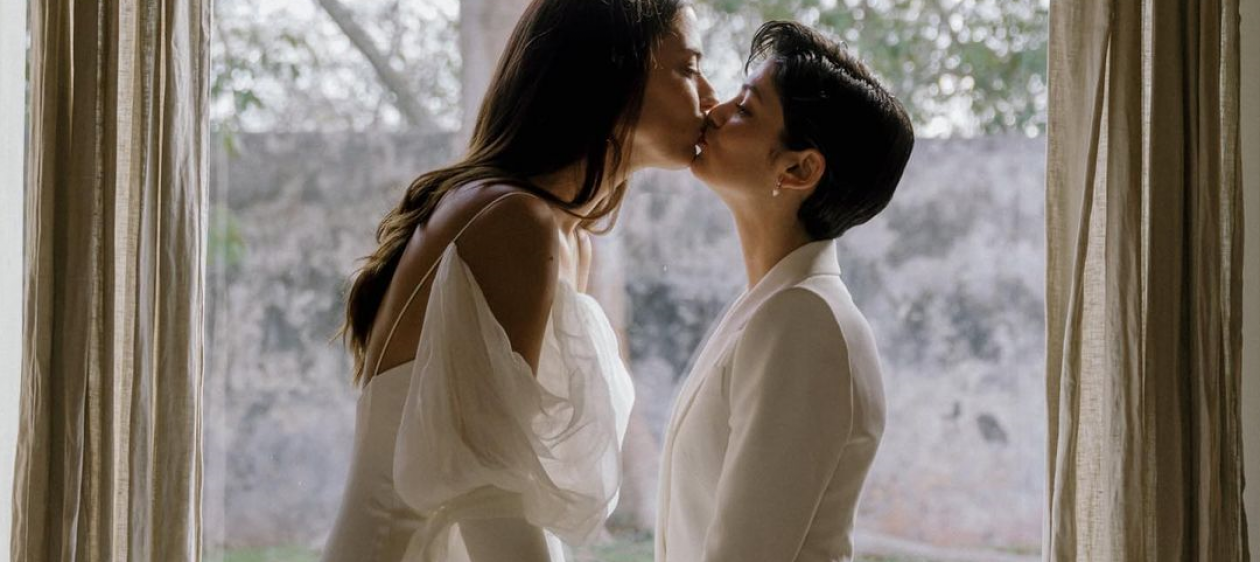 ¡Viva el amor! Lorena Izzo contrajo matrimonio con su novia Sophie Tabet