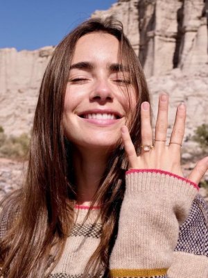 Lily Collins sufre el robo de su anillo de compromiso y matrimonio