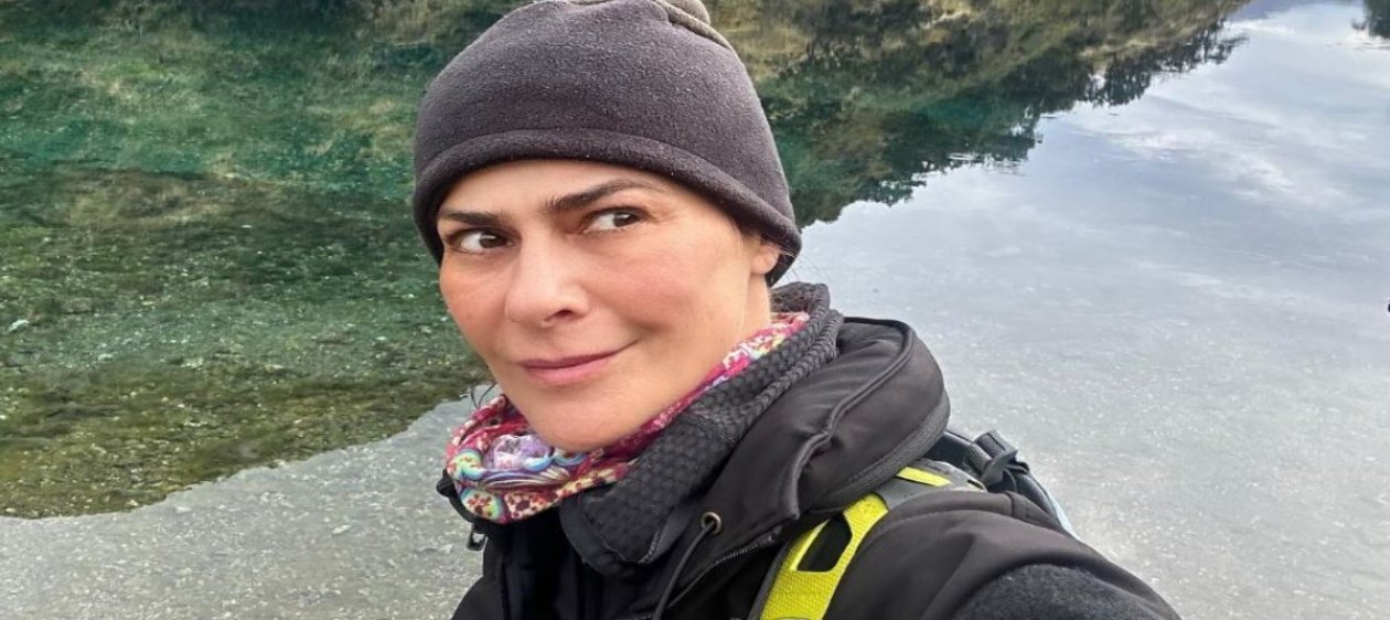 Tonka Tomicic llega en bicicleta al final de la Carretera Austral: