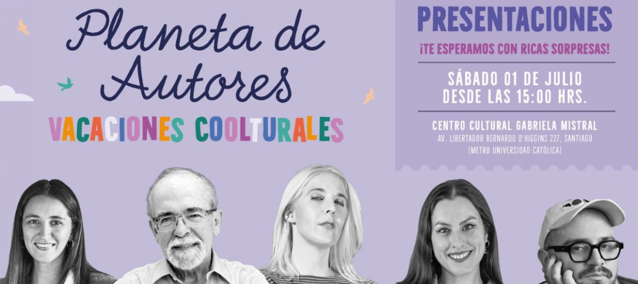 Panorama para el 1 de julio: ¡Conoce a tus autores favoritos!