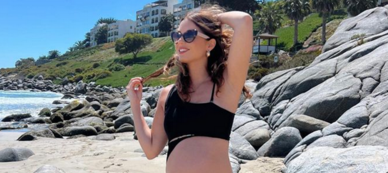 Vale Caballero mostró la transformación de su cuerpo en el embarazo: