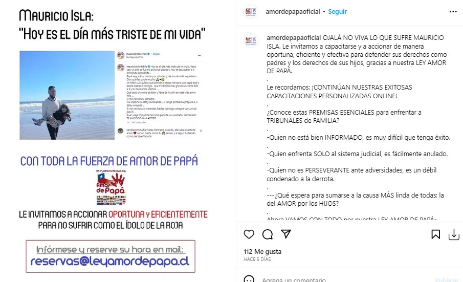 Captura de pantalla de la publicación de la cuenta mencionada anteriormente