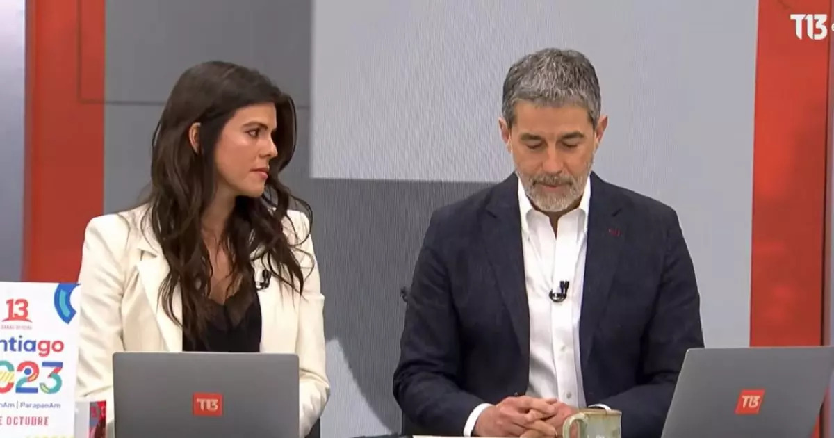 Polo Ramírez y Natalia López durante la transmisión del día de hoy